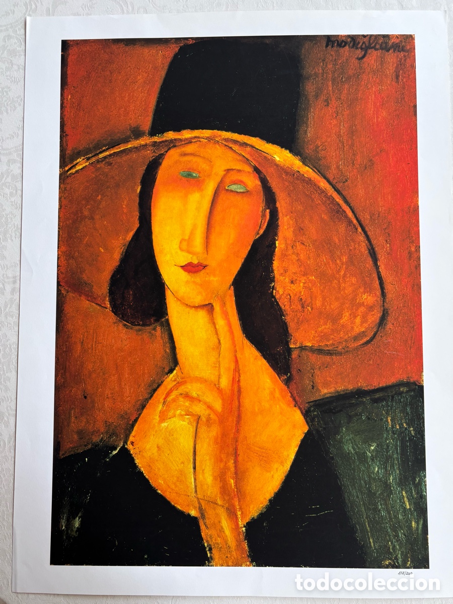 Arte: Litograf&iacute;a numerada de Amedeo Modigliani