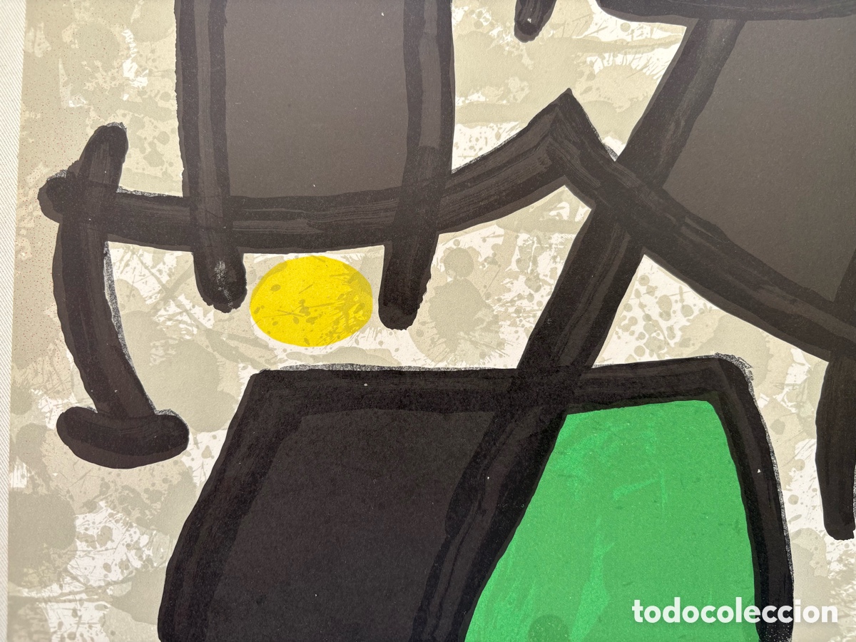 Arte: Litograf&iacute;a Orginal de Joan Mir&oacute; - Foto 5