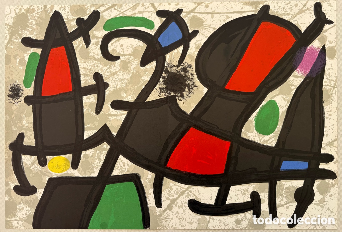 Arte: Litograf&iacute;a Orginal de Joan Mir&oacute;