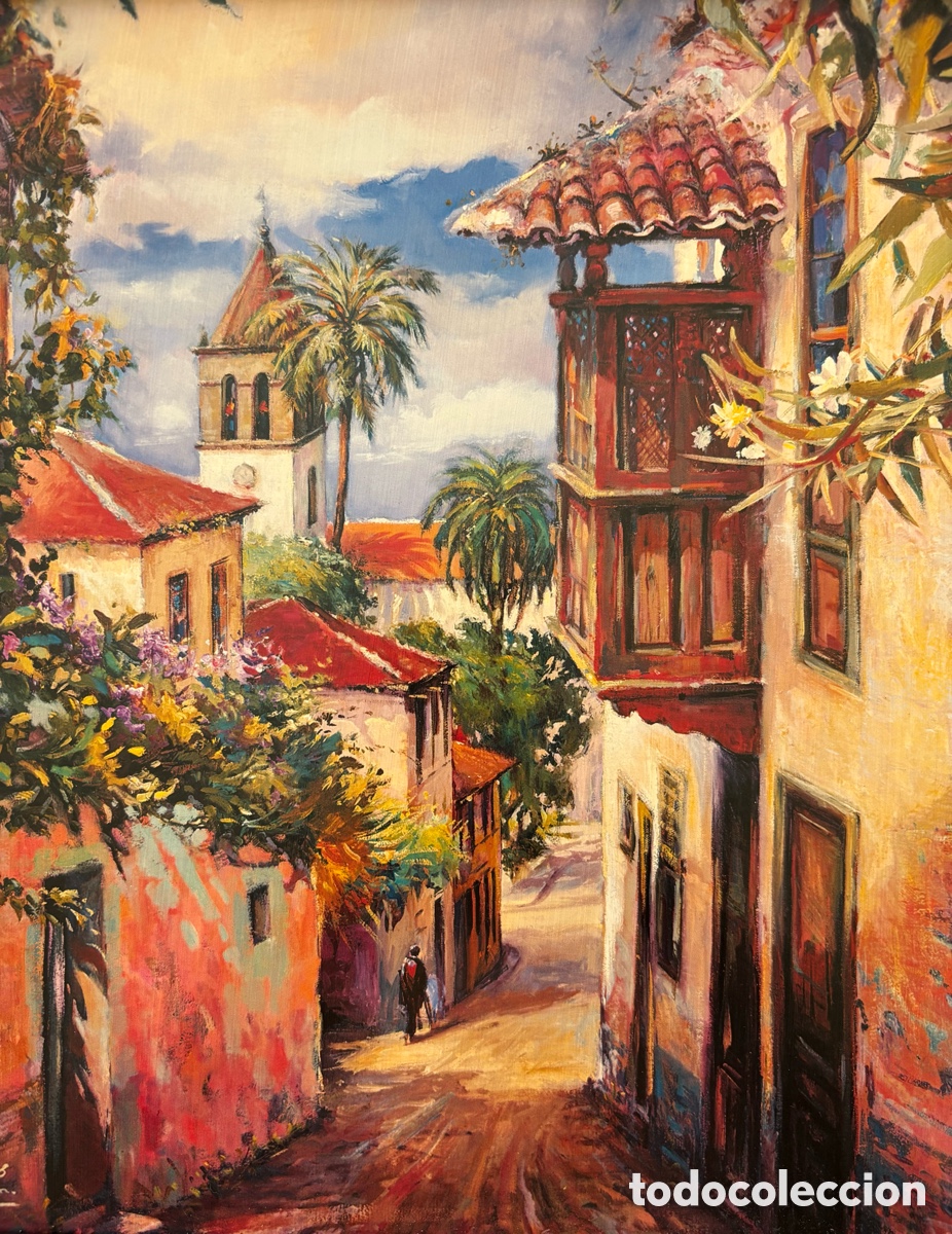 Arte: Litograf&iacute;a enmarcada Canary Islands