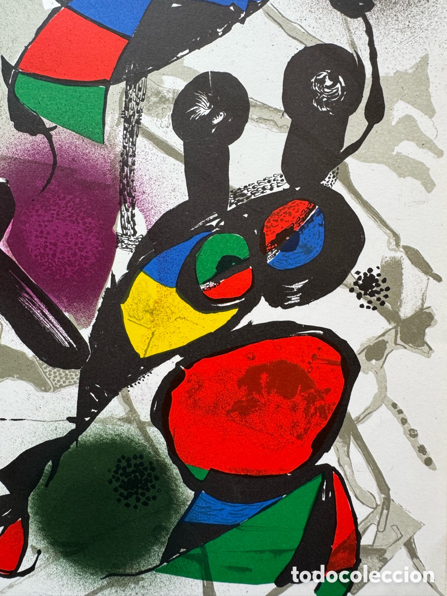 Arte: Litograf&iacute;a Original Joan Mir&oacute; - Foto 2