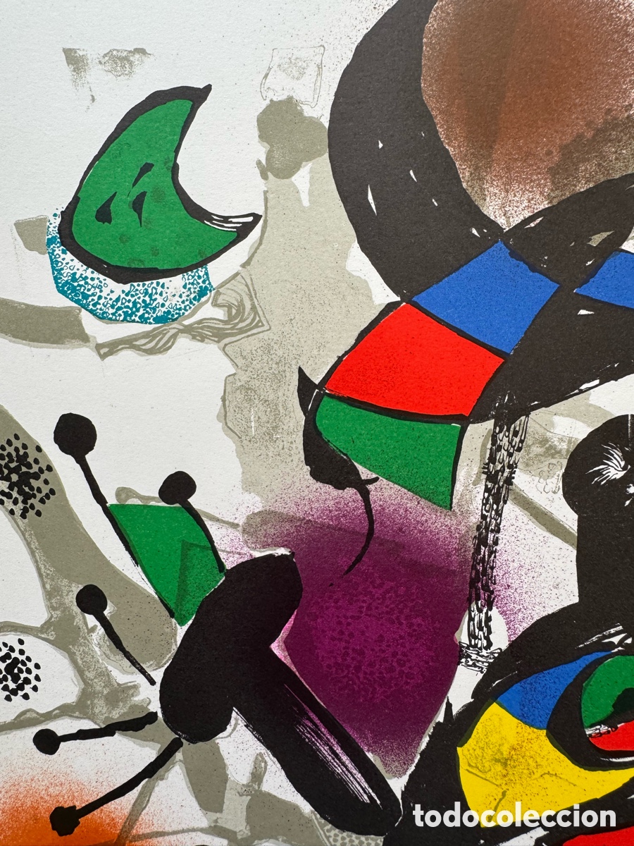 Arte: Litograf&iacute;a Original Joan Mir&oacute; - Foto 3