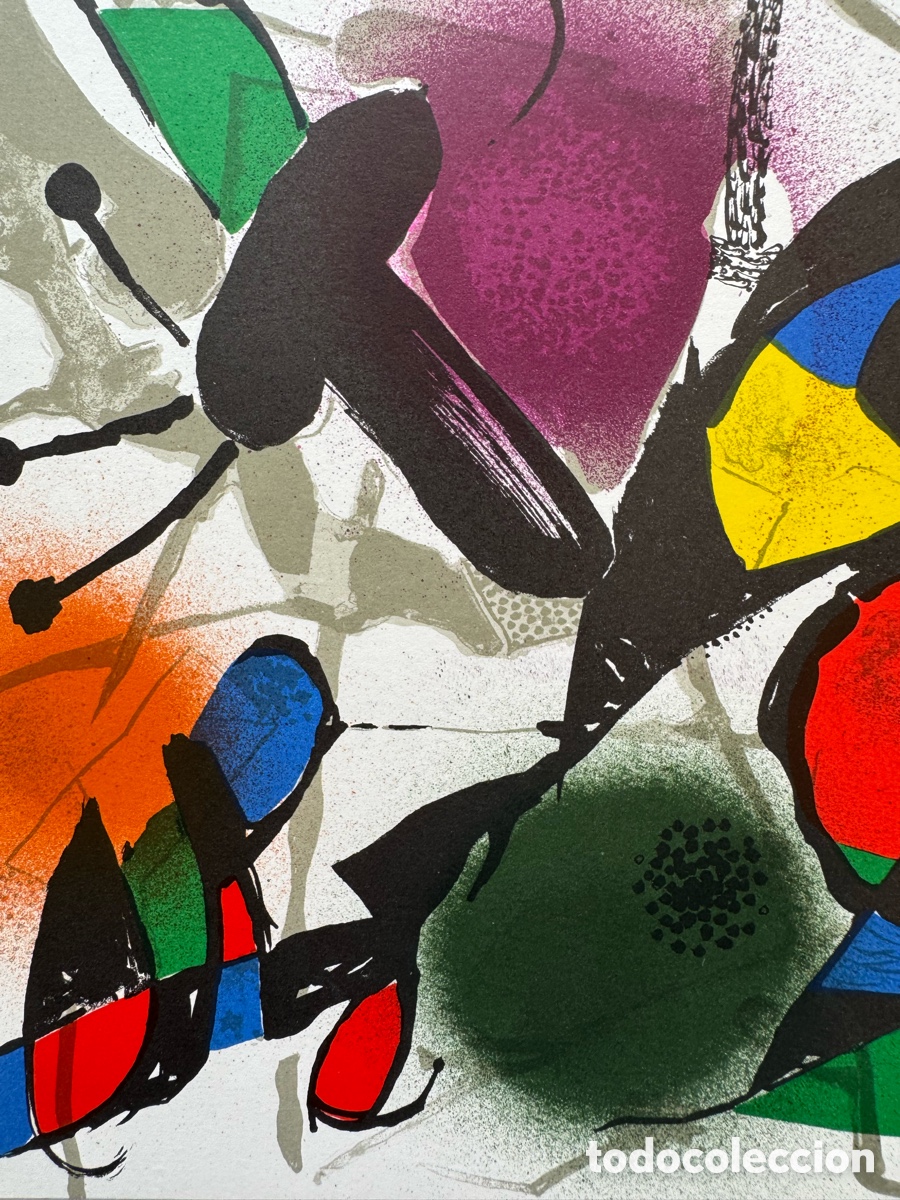 Arte: Litograf&iacute;a Original Joan Mir&oacute; - Foto 4