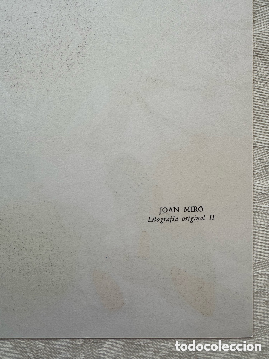 Arte: Litograf&iacute;a Original Joan Mir&oacute; - Foto 6