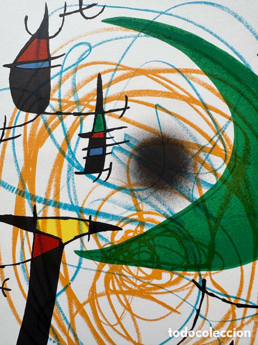 Arte: Joan Mir&oacute; Litograf&iacute;a Original - Foto 3
