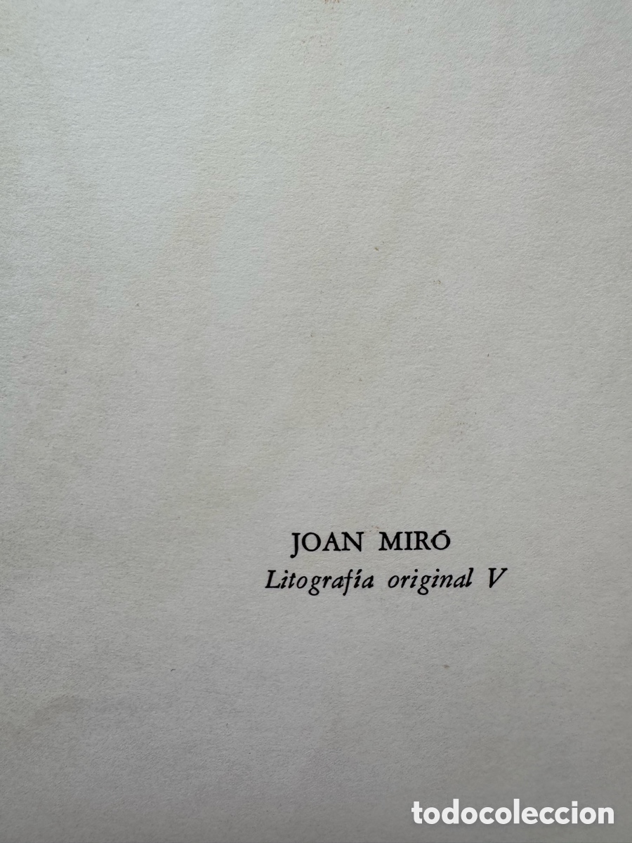 Arte: Joan Mir&oacute; Litograf&iacute;a Original - Foto 6