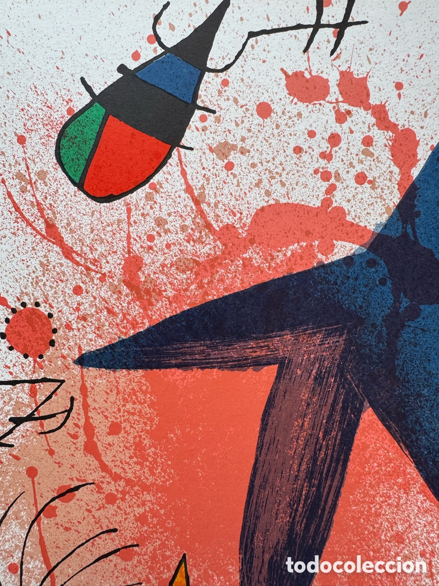 Arte: Litograf&iacute;a Original de Joan Mir&oacute; - Foto 2
