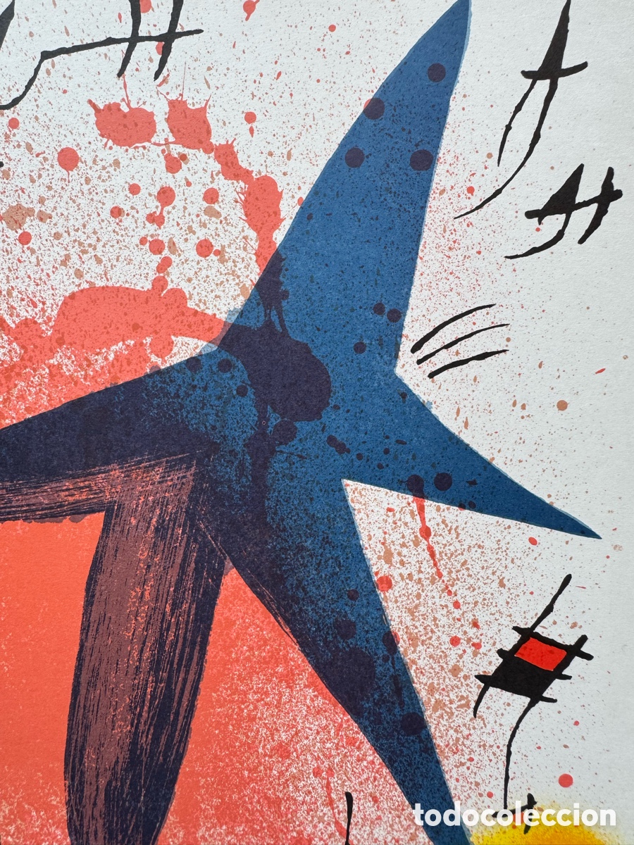 Arte: Litograf&iacute;a Original de Joan Mir&oacute; - Foto 3