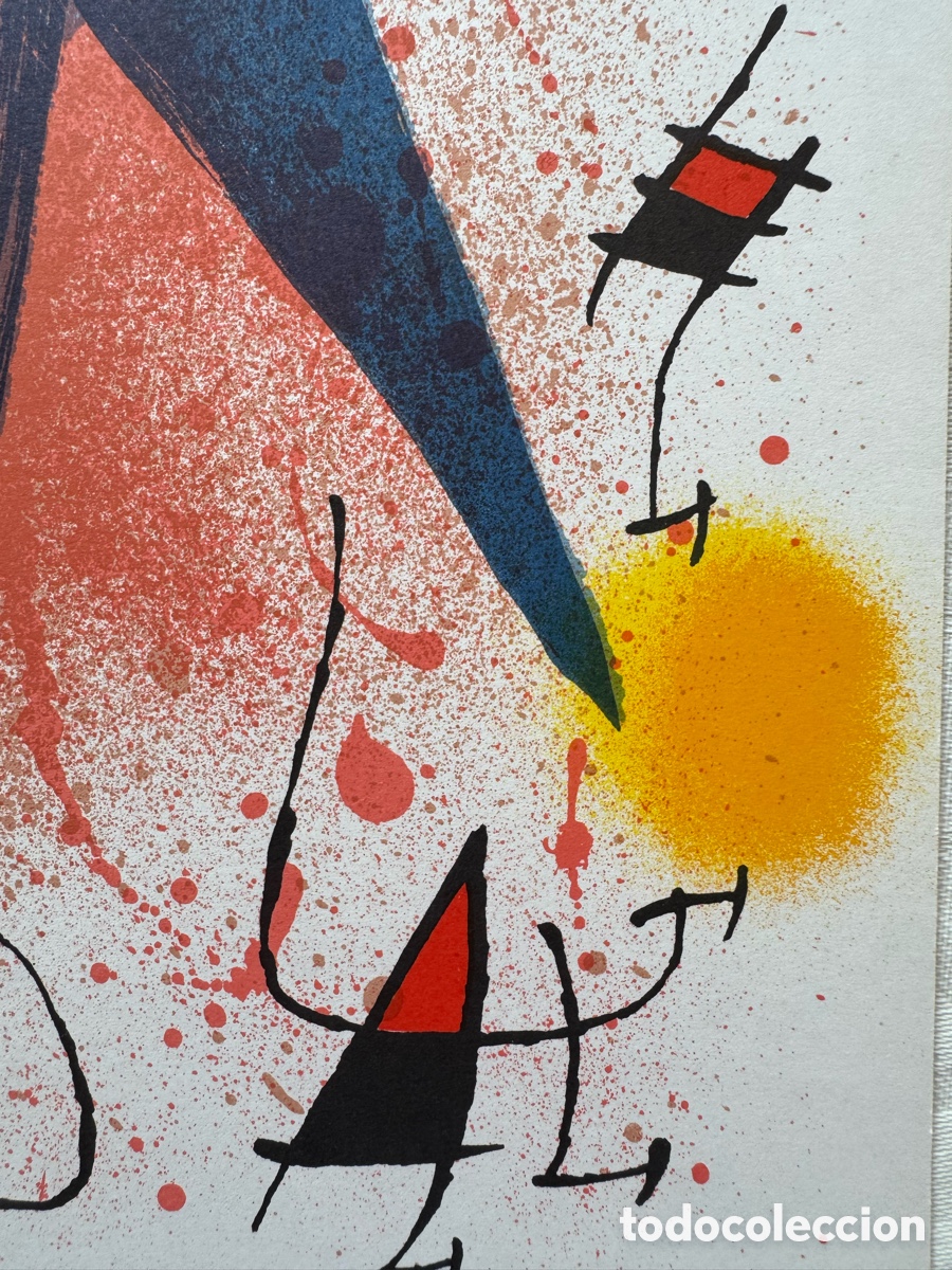 Arte: Litograf&iacute;a Original de Joan Mir&oacute; - Foto 4