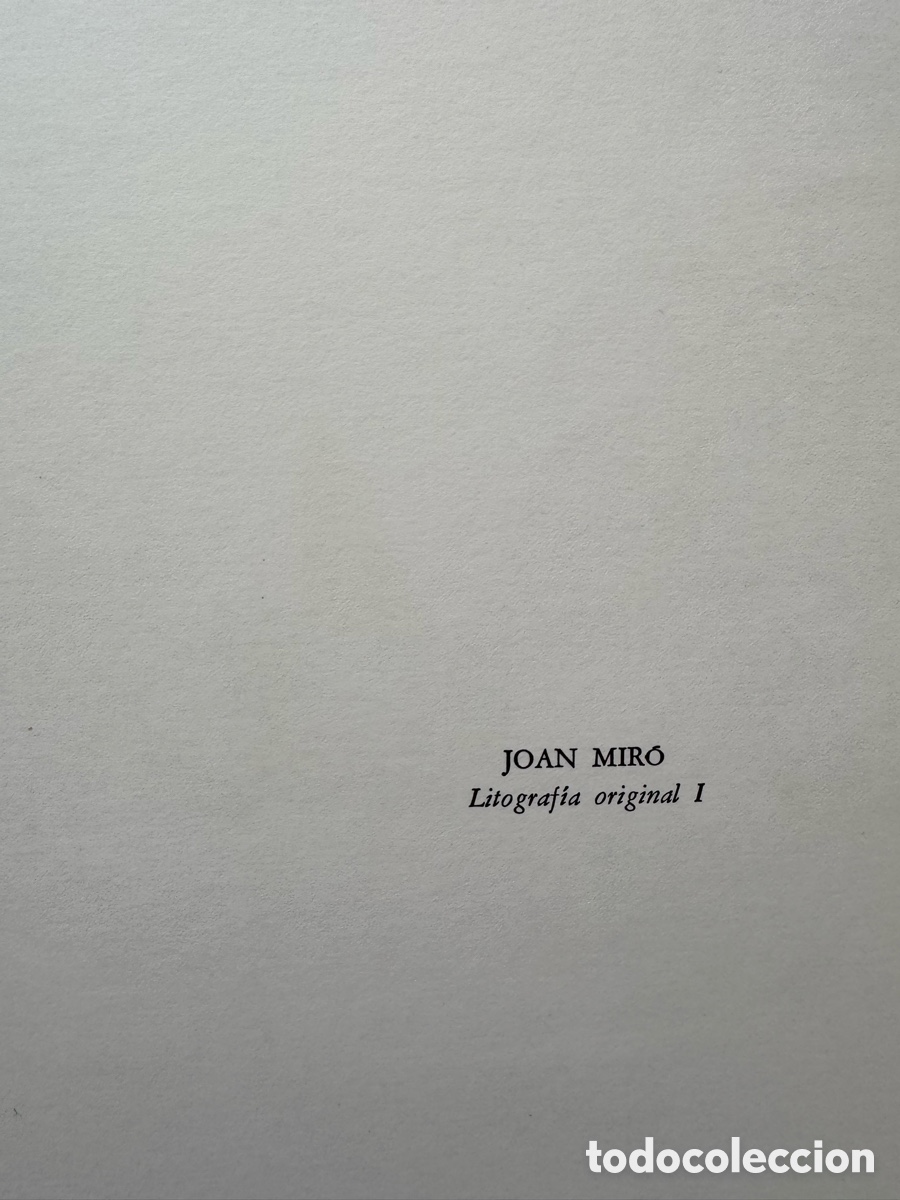 Arte: Litograf&iacute;a Original de Joan Mir&oacute; - Foto 6