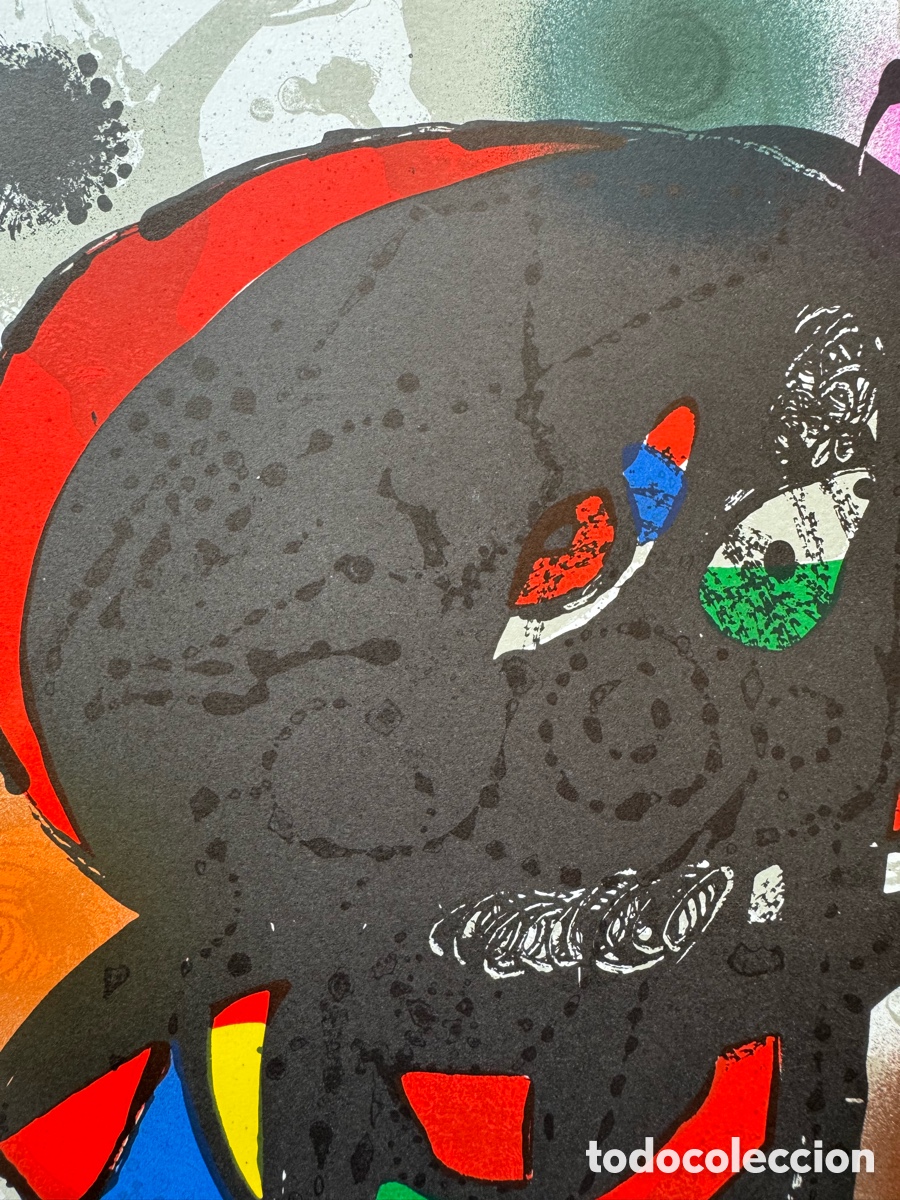 Arte: Litograf&iacute;a Original de Joan Mir&oacute; - Foto 2