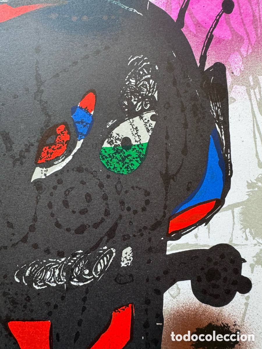 Arte: Litograf&iacute;a Original de Joan Mir&oacute; - Foto 3