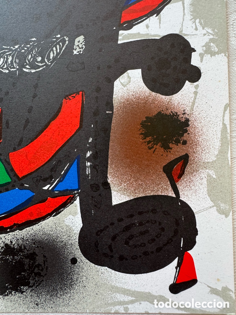 Arte: Litograf&iacute;a Original de Joan Mir&oacute; - Foto 5