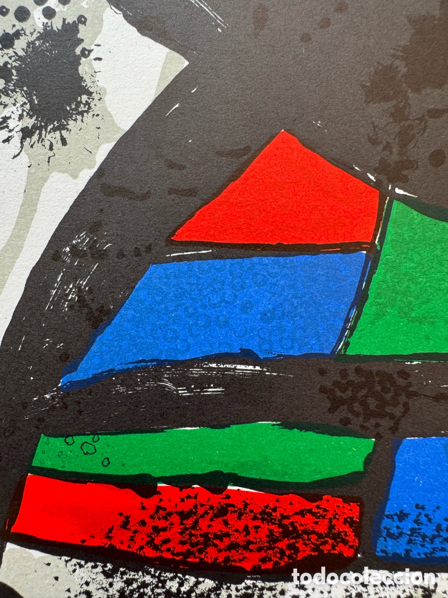 Arte: Litograf&iacute;a Original de Joan Mir&oacute; - Foto 4