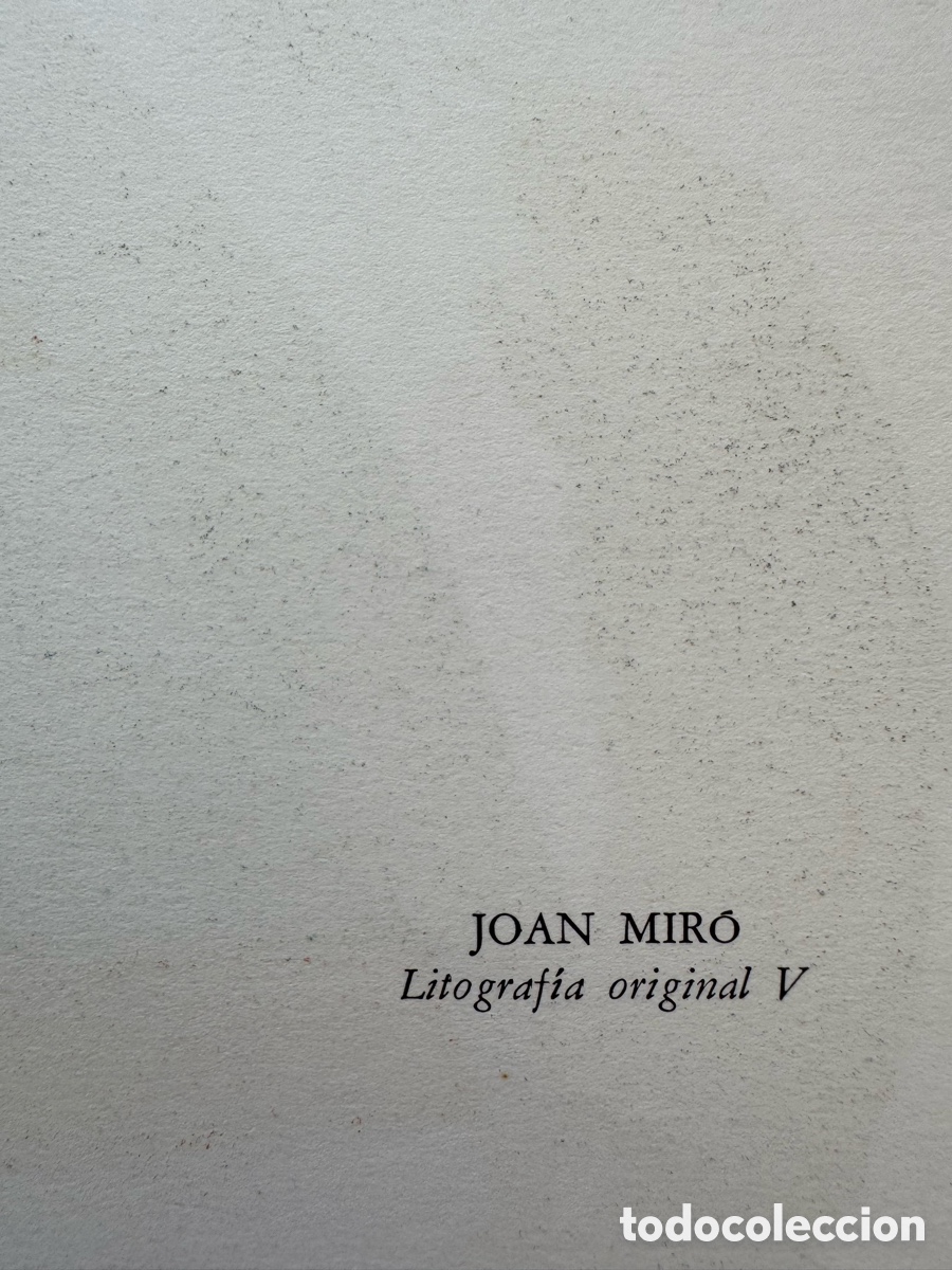 Arte: Litograf&iacute;a Original de Joan Mir&oacute; - Foto 6