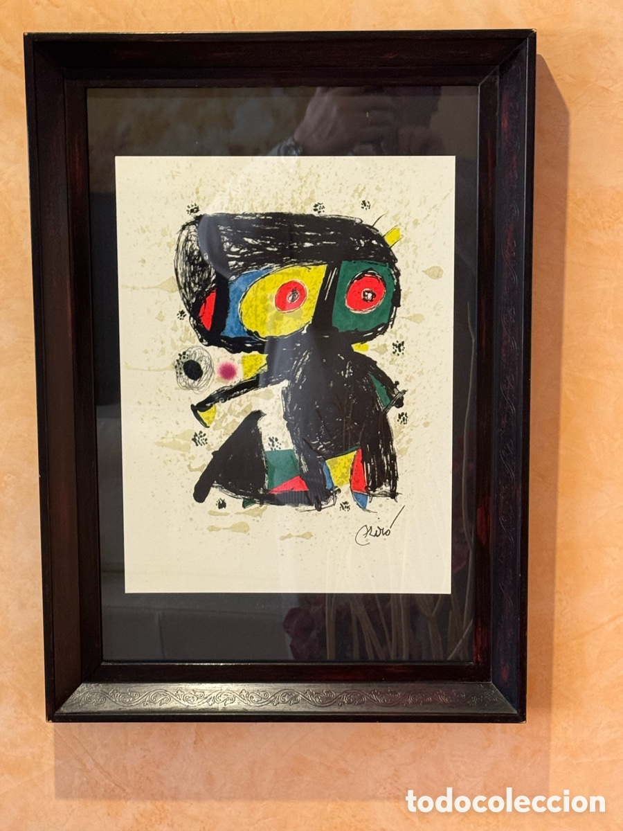 Arte: Litograf&iacute;a Joan Mir&oacute; Homenaje a Poligrafa, con certificado de Autenticidad