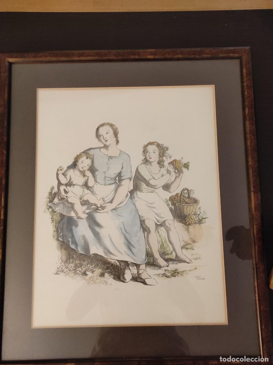 Arte: Litografia Lola Anglada con marco