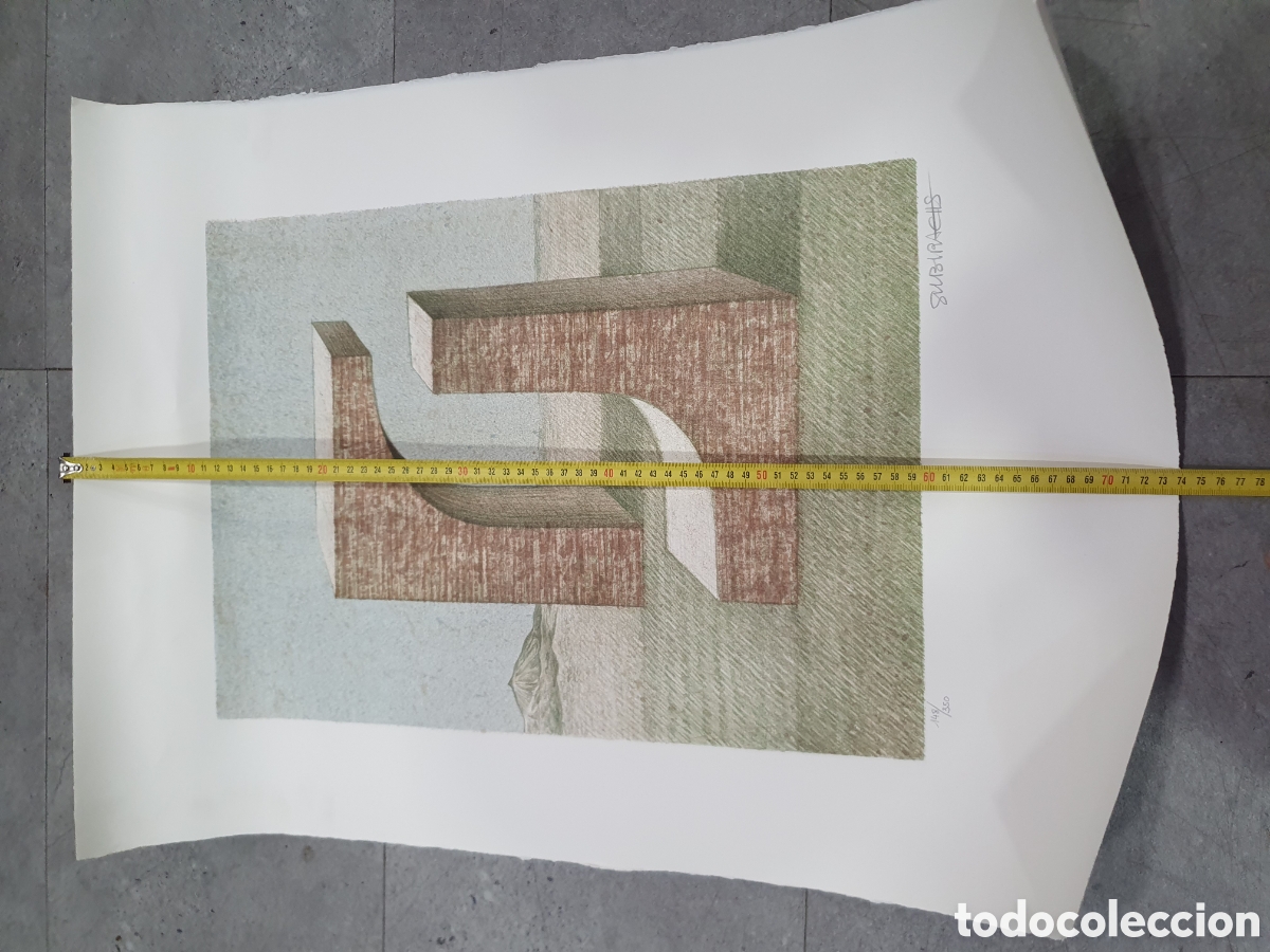 Arte: Litograf&iacute;a de Subirachs. (L10) - Foto 7