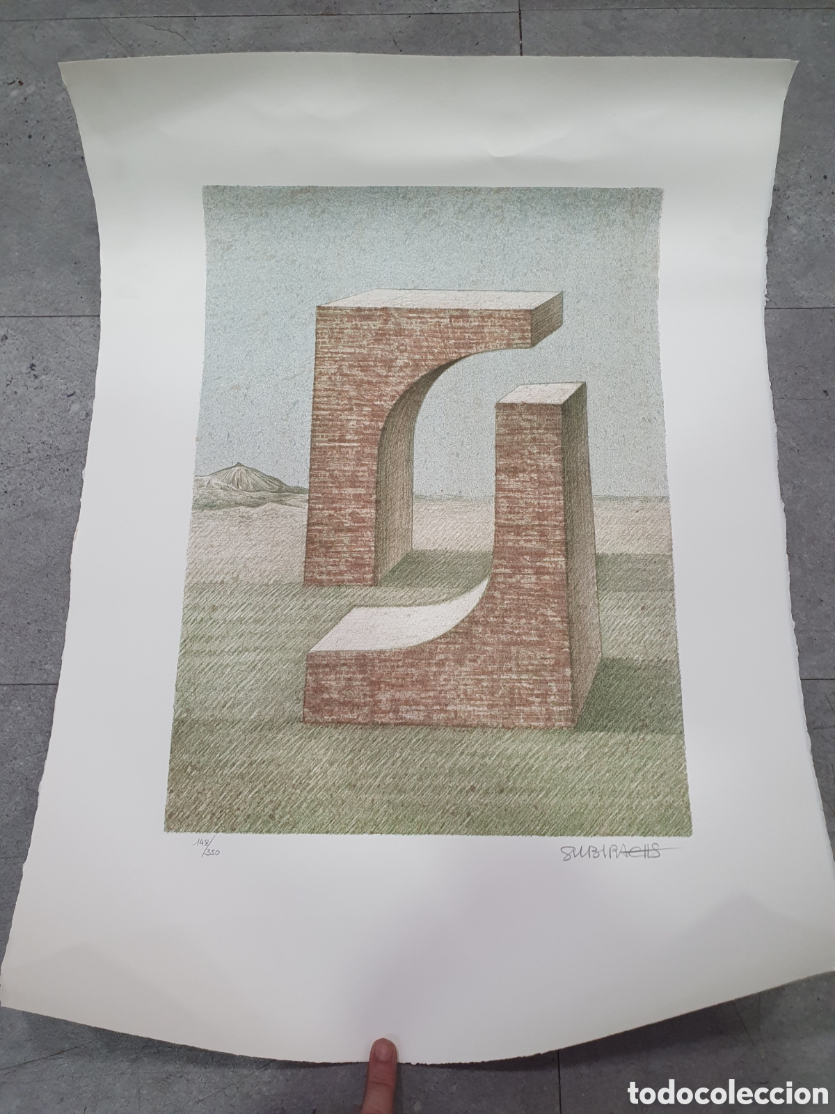 Arte: Litograf&iacute;a de Subirachs. (L10) - Foto 1