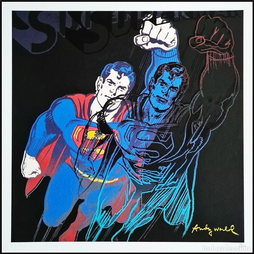 Arte: ANDY WARHOL * SUPERMAN * LITOGRAFIA * 50x50 CM * LIMITADA # 337/500 CMOA Firmada