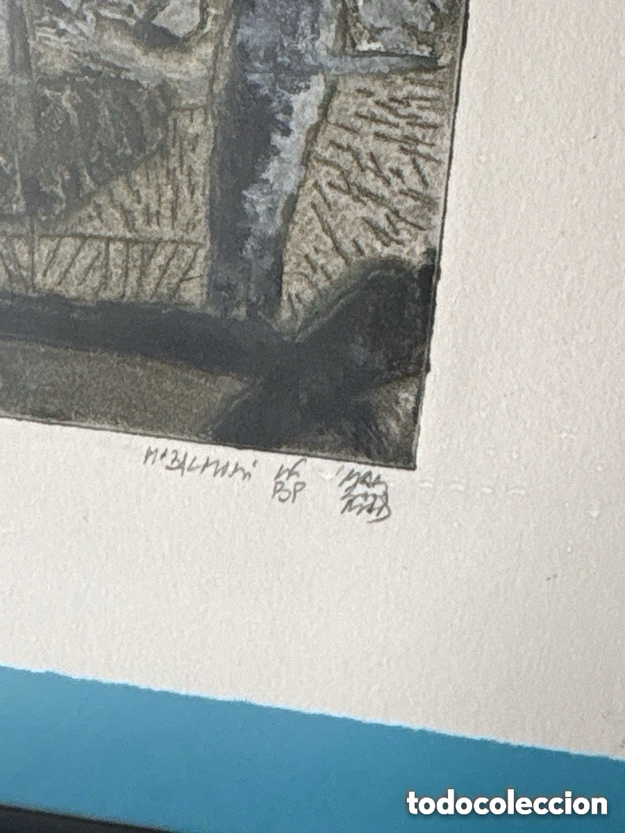 Arte: Pareja de litograf&iacute;as numeradas a identificar (A8) - Foto 6