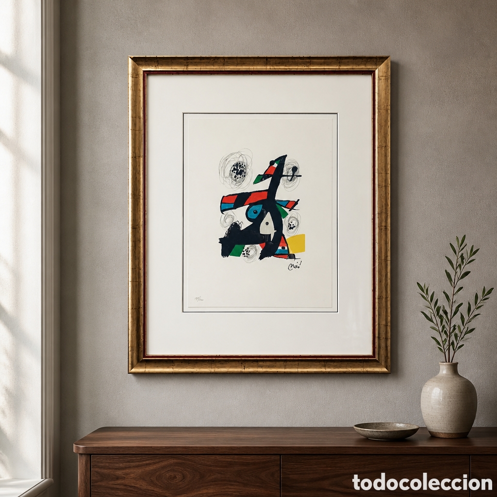 Arte: JOAN MIRO. LA MELODIA ACIDA. LITOGRAFIA FIRMADA EN PLANCHA Y NUMERADA A LAPIZ 271/1500.
