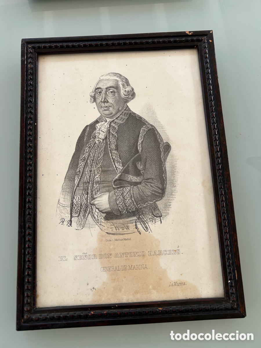 Arte: Litograf&iacute;a General de Marina Antonio Barcel&oacute;