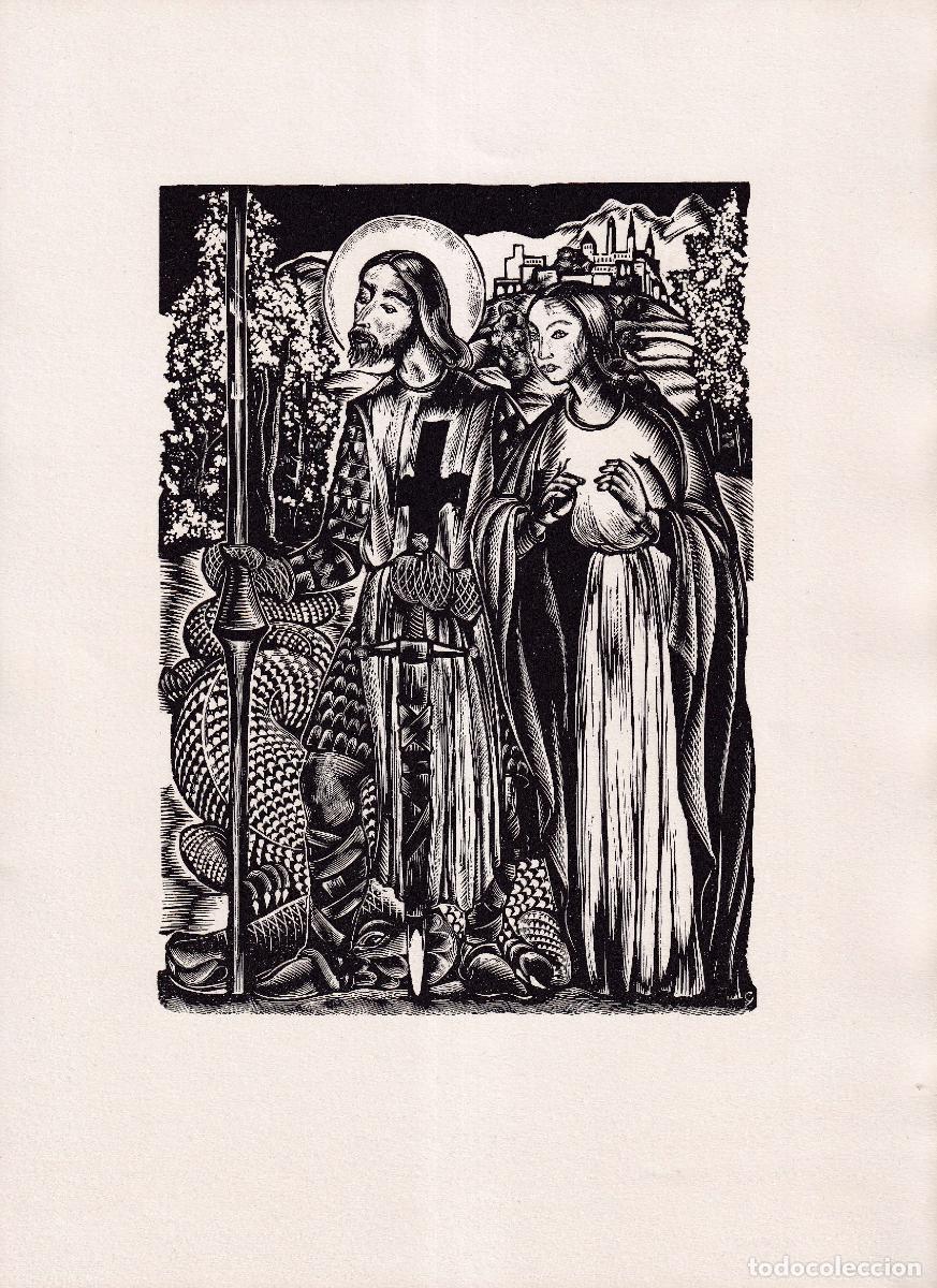 Arte: L&Agrave;MINA SANT JORDI AMB LA PRINCESA I EL DRAC