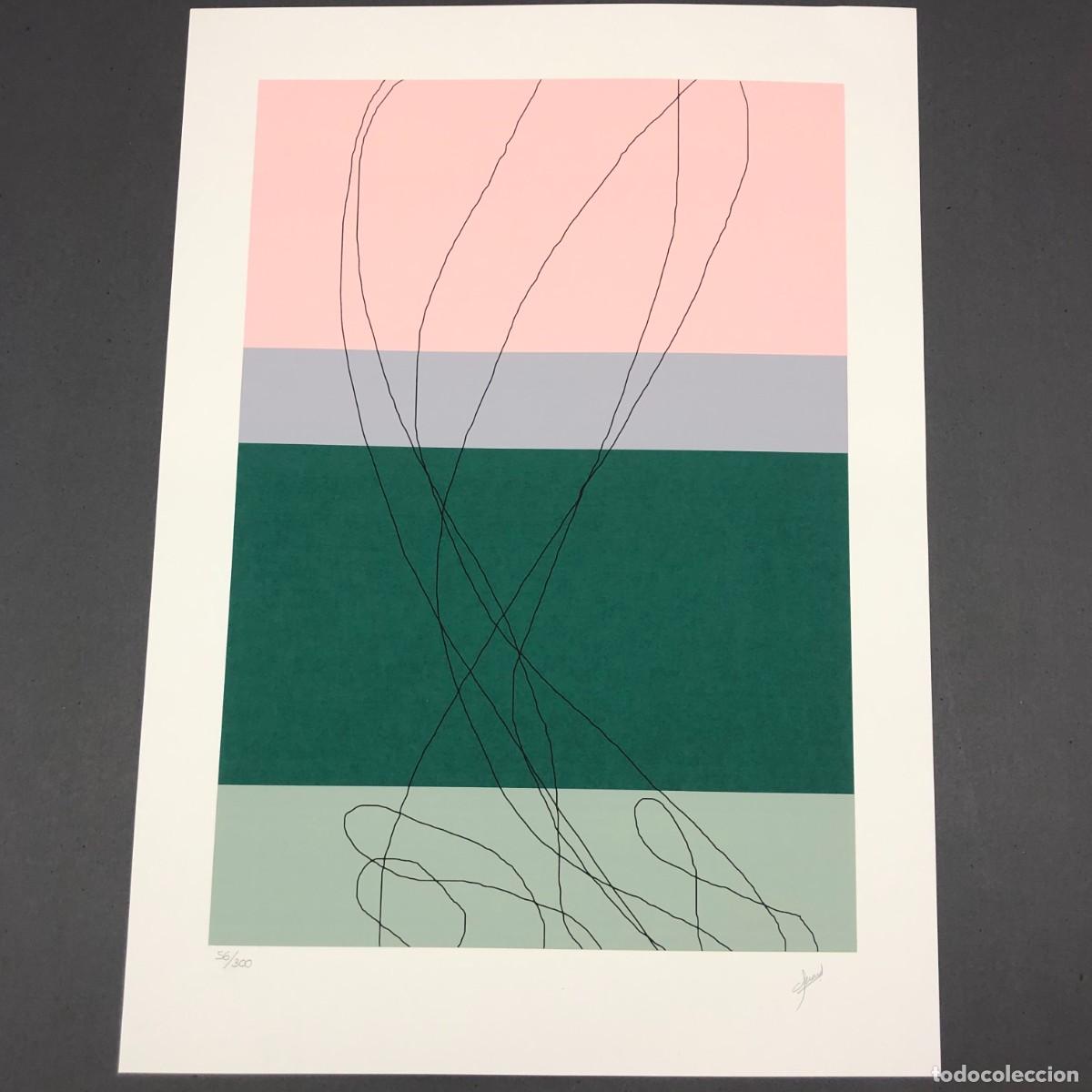 Arte: LITOGRAFIA - GERARD FERN&Aacute;NDEZ RICO - 56/300 - CON CERTIFICADO Y EXPLICACI&Oacute;N DE LA OBRA - RARA / 1