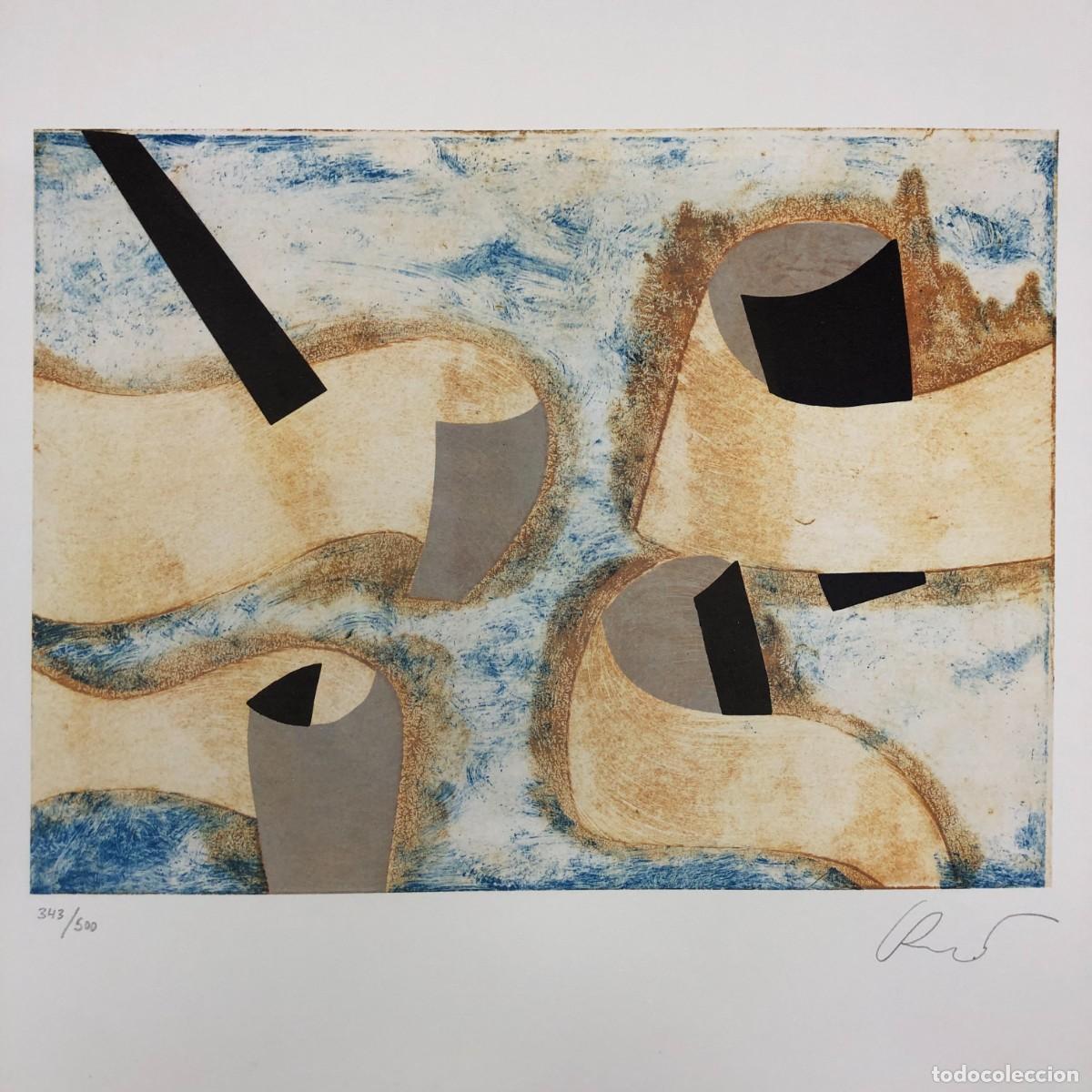 Arte: LITOGRAFIA - CARLOS CREGO - 343/500 - CON CERTIFICADO Y EXPLICACI&Oacute;N DE LA OBRA - RARA / 4