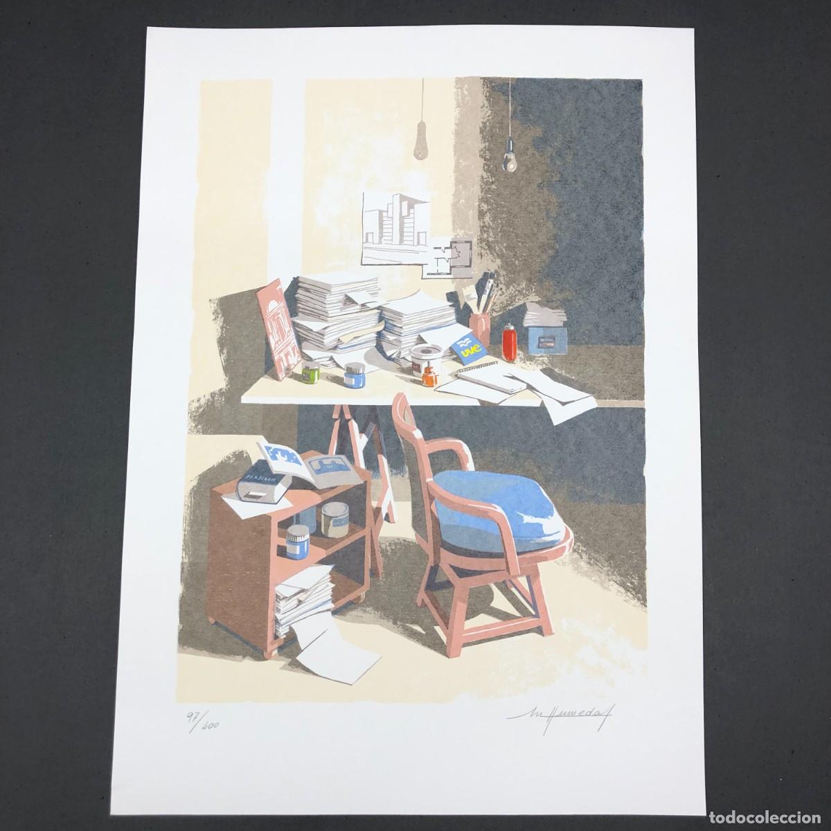 Arte: LITOGRAFIA - MERC&Egrave; HUMEDAS I PAR&Eacute;S - 97/400 - CON CERTIFICADO Y EXPLICACI&Oacute;N DE LA OBRA - RARA / 5