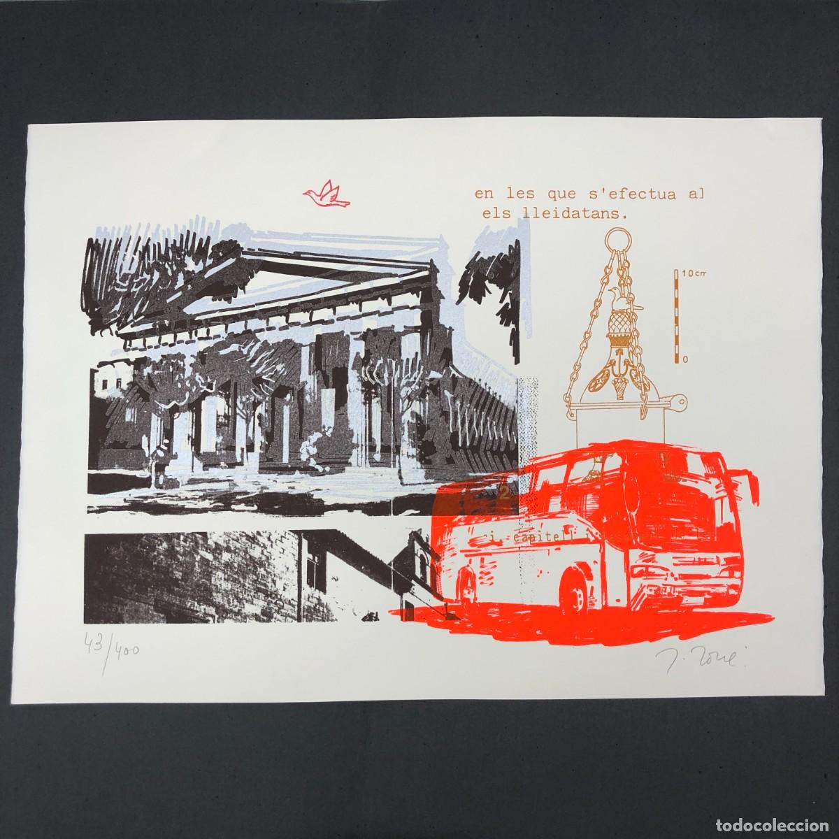 Arte: LITOGRAFIA - JORDI JOV&Eacute; VI&Ntilde;ES - 43/400 - CON CERTIFICADO Y EXPLICACI&Oacute;N DE LA OBRA - RARA / 6