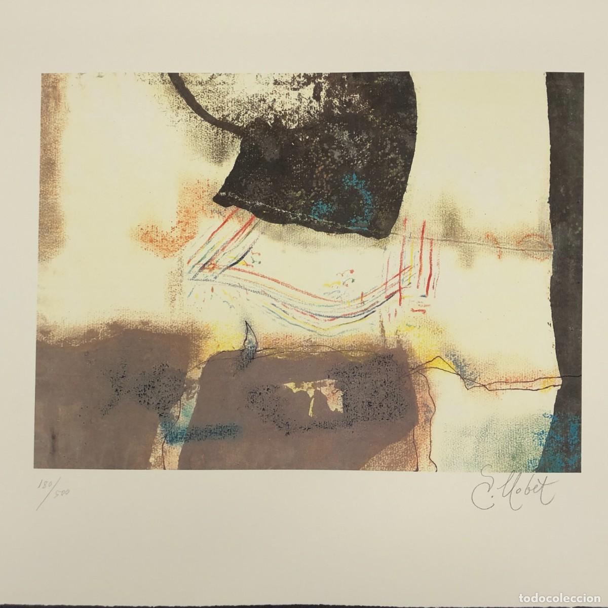 Arte: LITOGRAFIA - ANTONI LLOBET - 180/500 - CON CERTIFICADO Y EXPLICACI&Oacute;N DE LA OBRA - RARA / 7