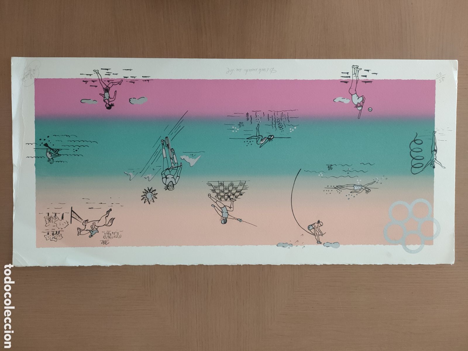 Arte: Rosa Yag&uuml;e litograf&iacute;a original firmada y numerada