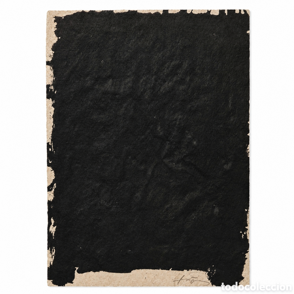 Arte: Serie Negr&eacute; Antoni Tapies Litograf&iacute;a VII
