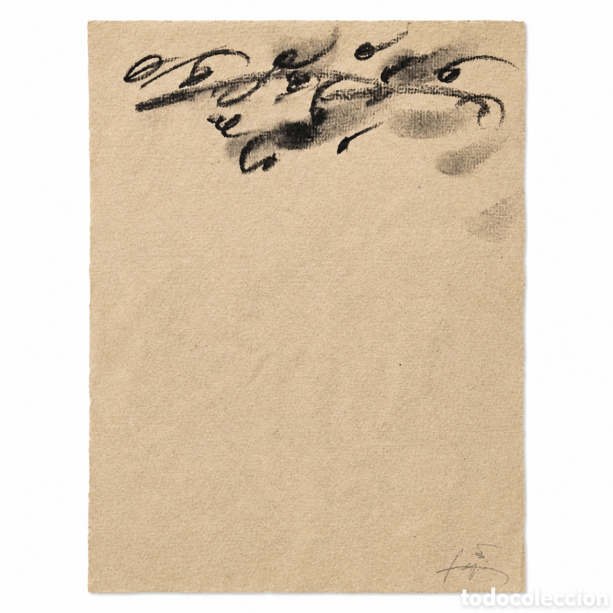 Arte: Serie Negr&eacute; Antoni Tapies Litograf&iacute;a IX
