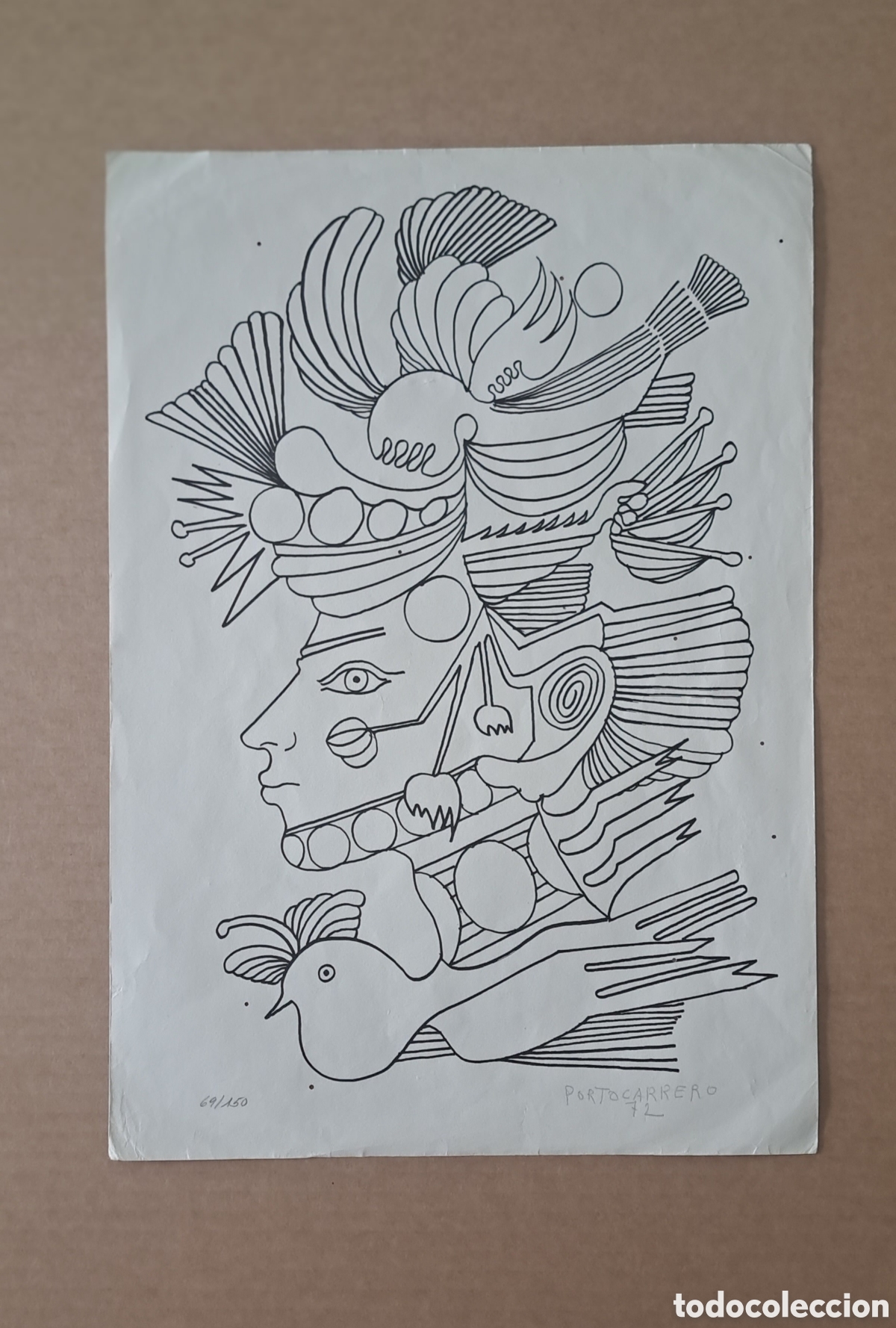 Arte: Ren&eacute; PORTOCARRERO/ Seis Pintores Cubanos/ Portfolio/1972