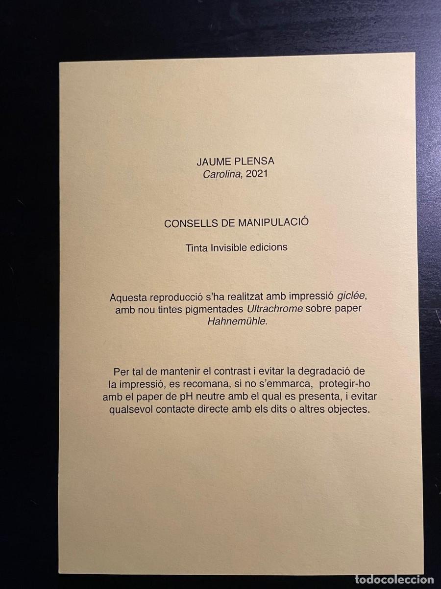 Arte: Litografia enmarcada Jaume Plensa 35 x 50 cm CAROLINA