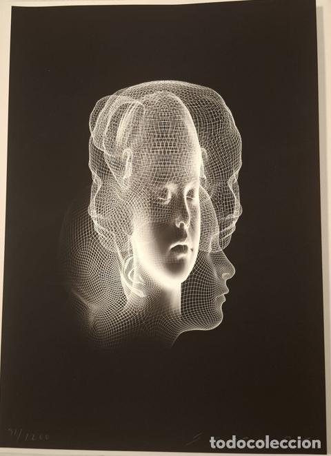 Arte: Litografia enmarcada Jaume Plensa 35 x 50 cm CAROLINA