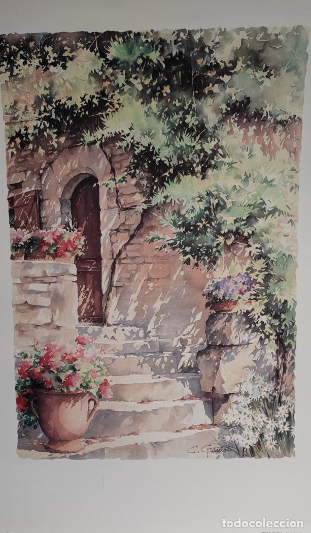 Arte: LAMINA C. GRANIAN + MARCO SIN CRISTAL, POSIBILIDAD DE SOLO LA LAMINA, 78 X 58 CM