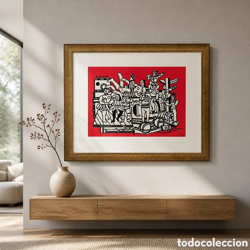 Arte: FERNAND LEGER.FRANCIA 1881-1955 . LITOGRAFIA . TITULO &rdquo; LA GRAN PARADA &rdquo; FIRMADA EN PLANCHA