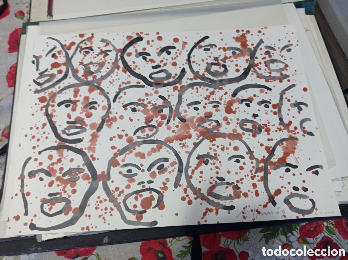Arte: Litogrfia de Robert Llim&oacute;s certificada - Foto 1