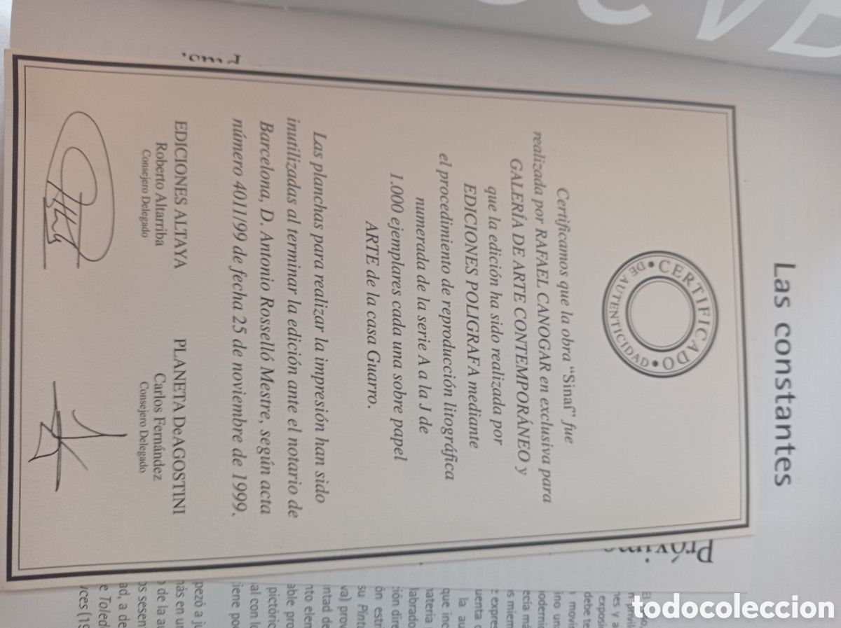 Arte: Litogrfia de Rafael Canogar certificada - Foto 4