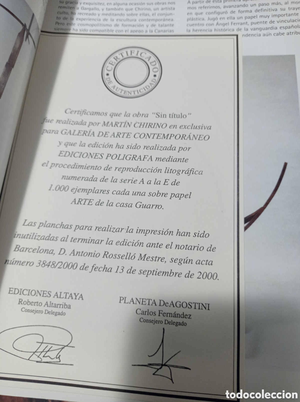 Arte: Litogrfia de Mart&iacute;n Chirino certificada - Foto 4
