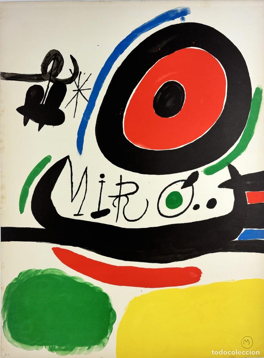 Arte: JOAN MIR&Oacute; - &rdquo;OSAKA&rdquo; A&Ntilde;O 1970 - LITOGRAFIA - 76 X 57 CM