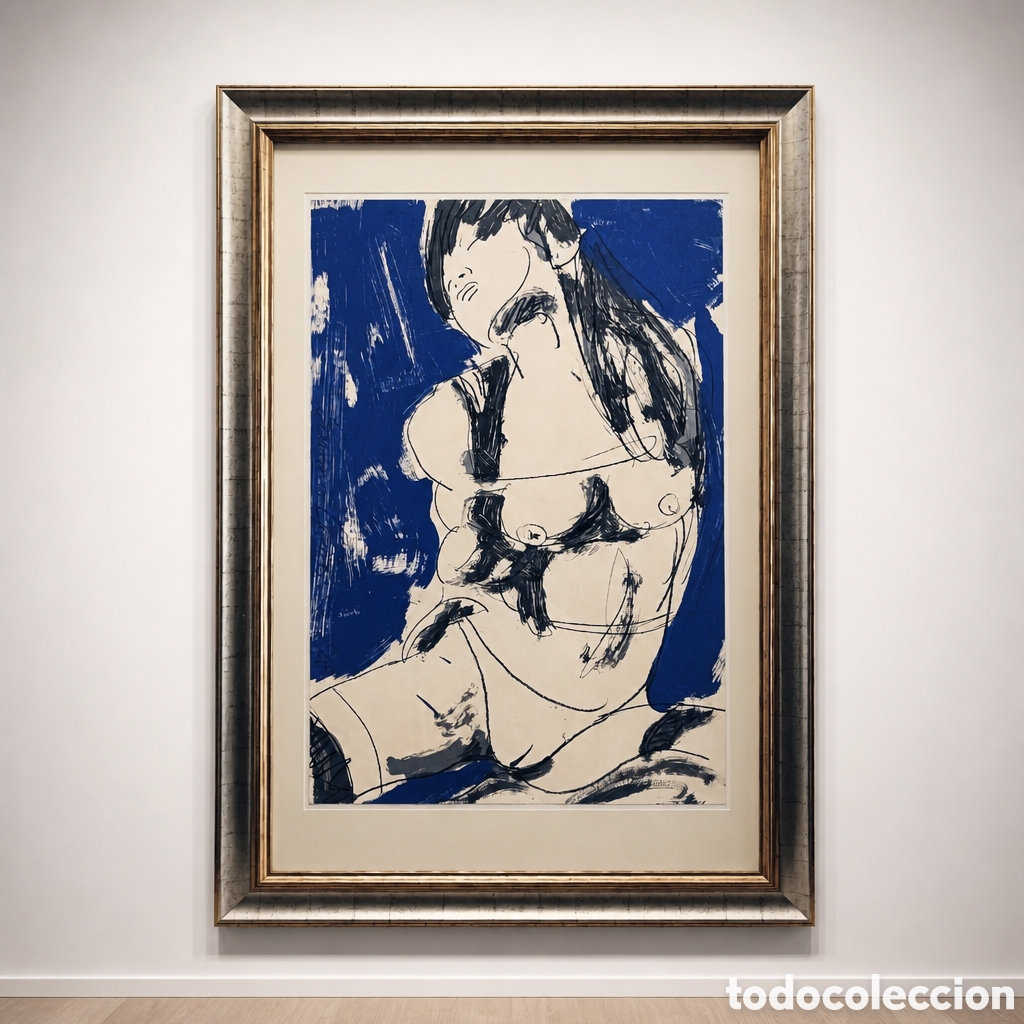 Arte: OBJ LITOGRAF&Iacute;A ORIGINAL A COLOR DE 1996 T&Iacute;TULO: &rdquo;DESNUDO&rdquo; ARTISTA: &rdquo;LUCIANO CASTE