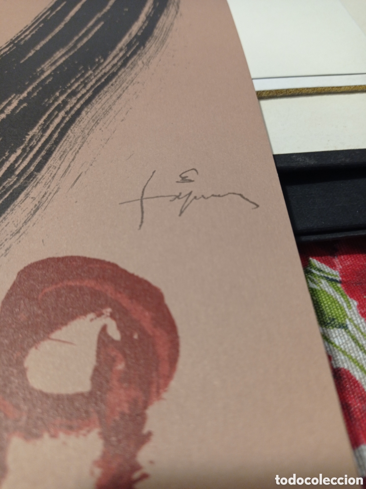 Arte: Litogrfia de Antoni T&agrave;pies certificada - Foto 2