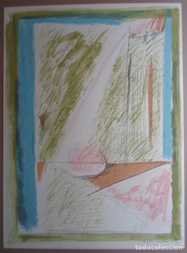 Arte: Albert Rafols-Casamada (Barcelona 1923-2009) Interiors lito colores 1982 de 56x76 firmada y 58/99
