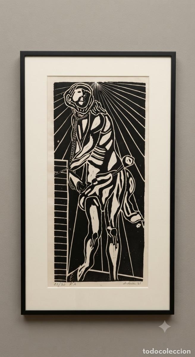 Kunst: Lodeiro. Litograf&iacute;a. Firmada y numerada. Prueba de autor. 1968