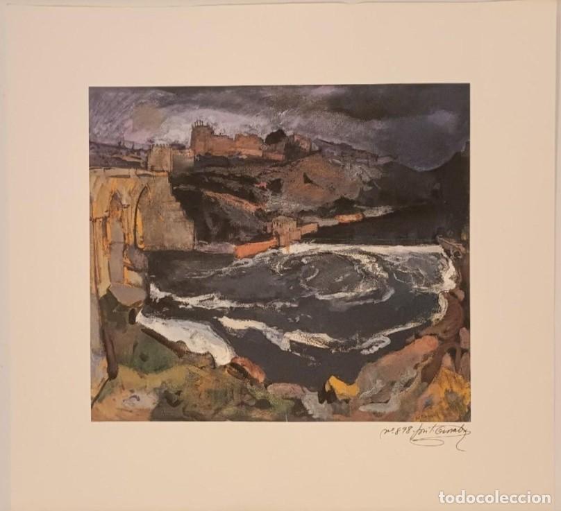 Arte: Jos&eacute; S&aacute;nchez Carralero. Toledo desde el Puente de San Mart&iacute;n.